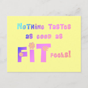 Niets smaakt zo goed als FIT voelt! Briefkaart