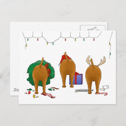 Niets steekt Ierse Kerstmis van Terrier uit Feestdagenkaart (Voorkant / Achterkant)