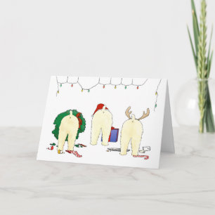 Niets steekt Wheaten Kerstmis uit Feestdagen Kaart