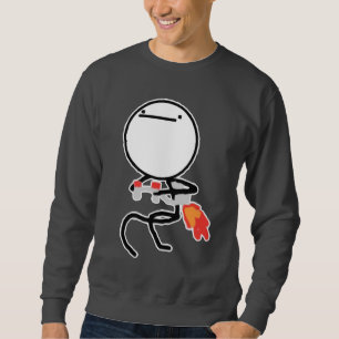 Niets te doen hier Rage Face Meme Trui