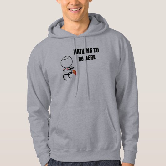Niets te doen hoodie (Voorkant)