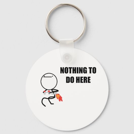 Niets te doen sleutelhanger (Voorkant)
