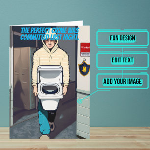 Niets te gaan op grappige politie verjaardag kaart