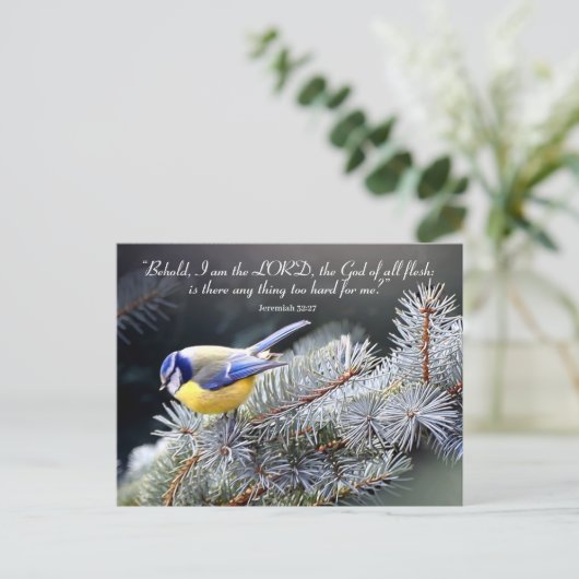 Niets te moeilijk voor de Heer Briefkaart (Staand voorkant)