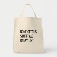 Niets van deze Stuff Canvas tas