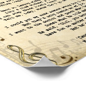 Niets vergeleken met 2 U Song Lyric Print (Hoek)