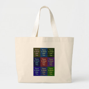 Niets zoals jij grote tote bag