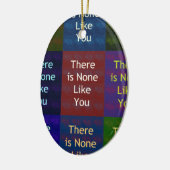 Niets zoals jij keramisch ornament (Links)