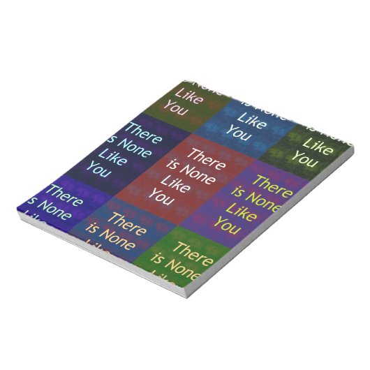 Niets zoals jij notitieblok (Gedraaid)