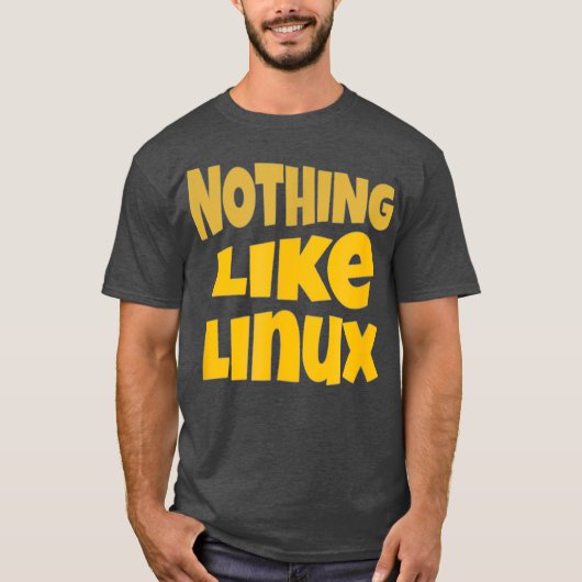 Niets zoals Linu t-shirt Penguin Tu Open Source (Voorkant)