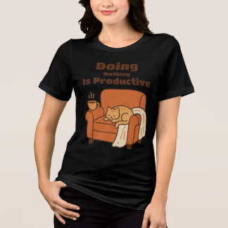 Nietsdoen Is Productief Tri-Blend Shirt