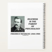 Nietsheid is het fundament van de psychologie Niet Planner (Achterkant)