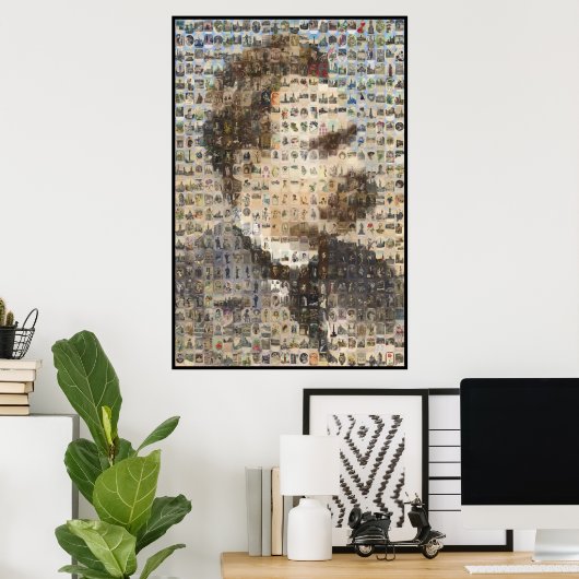 Nietzsche 24x24 in Ovalen Poster (Thuiskantoor)