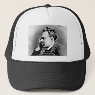 Nietzsche "A Why" Wisdom Quote Gifts & Kaarten Trucker Pet