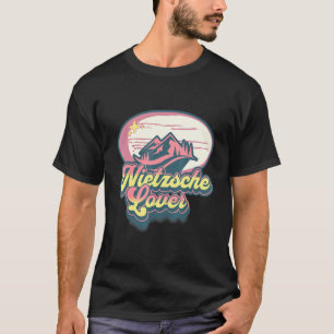 Nietzsche Alledaagse motiverende filosofische cita T-shirt