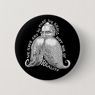 Nietzsche Art III Ronde Button 5,7 Cm
