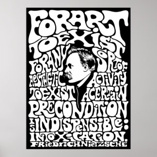 Nietzsche - Art Poster