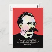 Nietzsche - Art v. Reality Briefkaart (Voorkant / Achterkant)