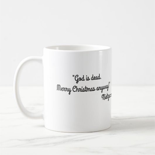 Nietzsche Christmas Mug (Gauche)