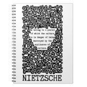 Nietzsche citeert Nietzsche dat CULTUUR in gevaar  Notitieboek (Voorkant)