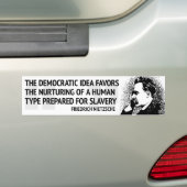 Nietzsche Democracy Bumpersticker (Op auto)