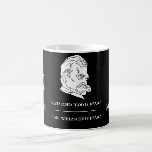 NIETZSCHE "Dieu est mort" Mug (Centre)