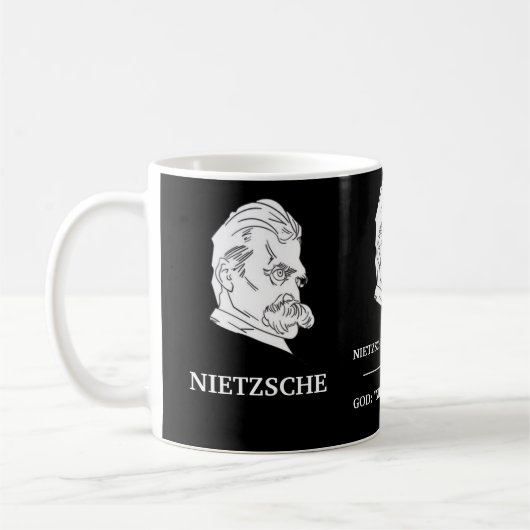 NIETZSCHE "Dieu est mort" Mug (Gauche)