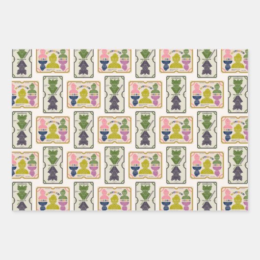 Nietzsche - drie Design Inpakpapier Vel (Voorkant 3)