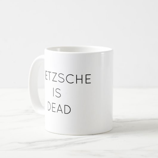 Nietzsche Est Mort Mug (Devant gauche)