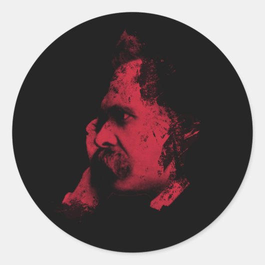 Nietzsche Filosofie Sticker (Voorkant)