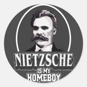 Nietzsche is mijn Homeboy Ronde Sticker