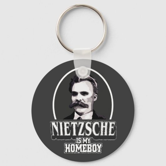Nietzsche is mijn Homeboy Sleutelhanger (Voorkant)