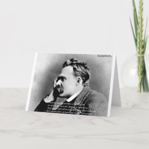Nietzsche "Laugh" Wisdom Quote Gifts T - shirts &  Kaart