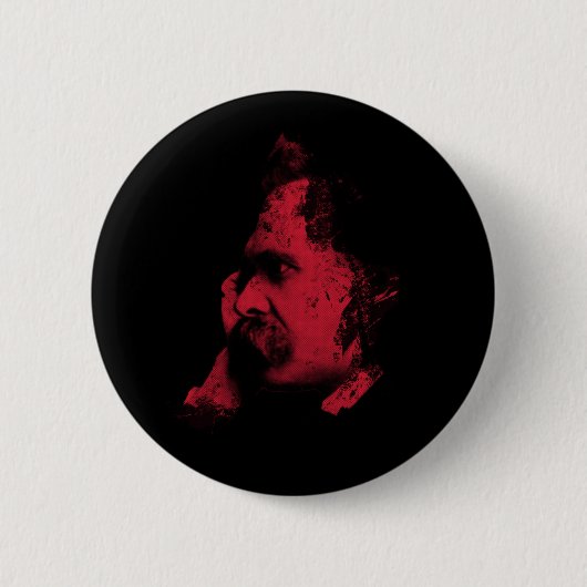 Nietzsche Philosophy Badge Ronde Button 5,7 Cm (Voorkant)