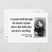 Nietzsche Quote 1b Briefkaart (Voorkant / Achterkant)