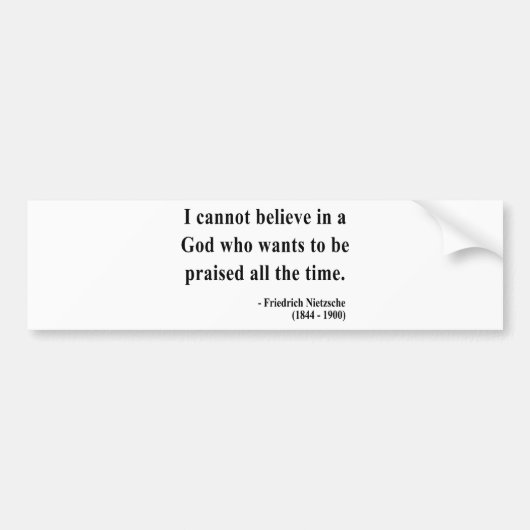 Nietzsche Quote 2a Bumpersticker (Voorkant)