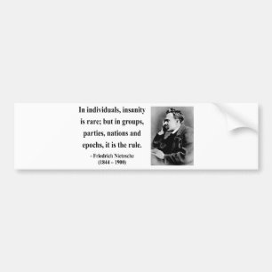 Nietzsche Quote 3b Bumpersticker