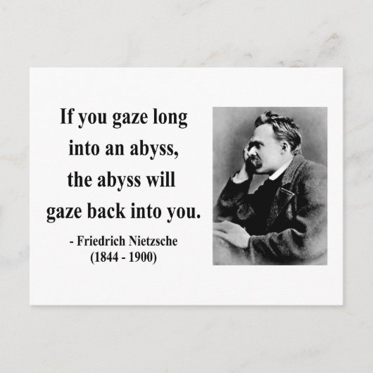 Nietzsche Quote 4b Briefkaart (Voorkant)