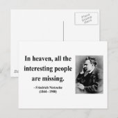 Nietzsche Quote 4b Briefkaart (Voorkant / Achterkant)