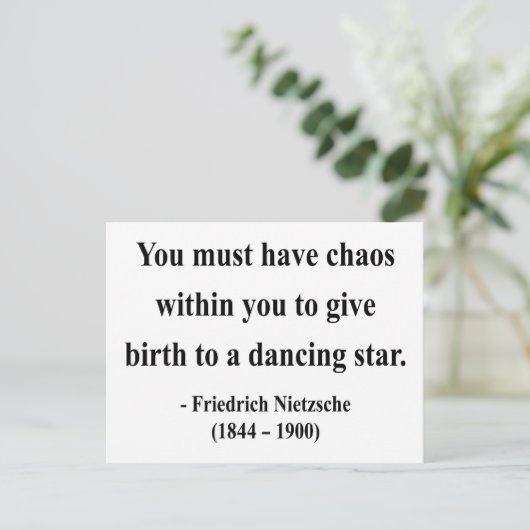 Nietzsche Quote 6a Briefkaart (Staand voorkant)