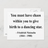 Nietzsche Quote 6a Briefkaart (Voorkant / Achterkant)