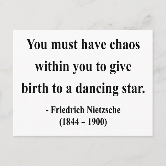 Nietzsche Quote 6a Briefkaart (Voorkant)