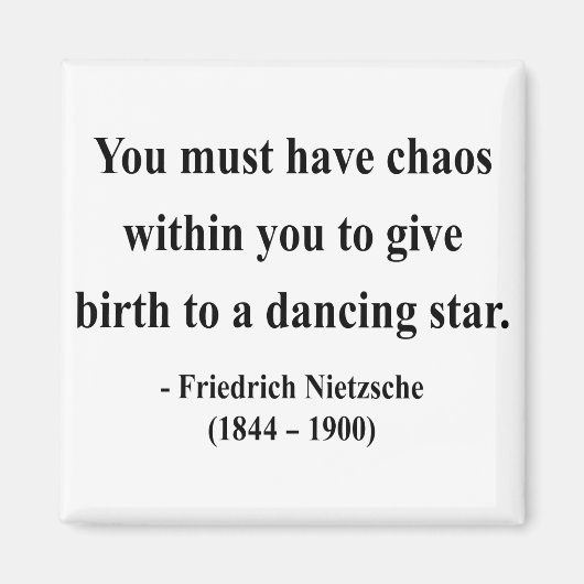 Nietzsche Quote 6a Magneet (Voorkant)