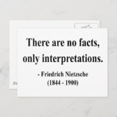 Nietzsche Quote 9a Briefkaart (Voorkant / Achterkant)