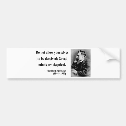 Nietzsche Quote 9b Bumpersticker (Voorkant)