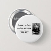 Nietzsche Quote 9b Ronde Button 5,7 Cm (Voorkant /achterkant)