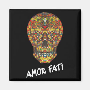 Nietzsche Stoïcijnse citaat filosoof Sugar Skull A Magneet