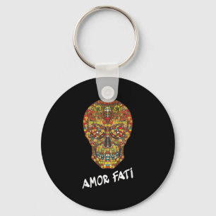 Nietzsche Stoïcijnse citaat filosoof Sugar Skull A Sleutelhanger