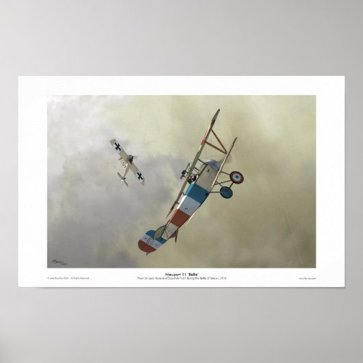 Nieuport 11 "BéBé" Poster (Voorkant)