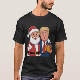 NIEUW 2024 Kerstmis - Trump en de kerstman vieren  T-shirt
